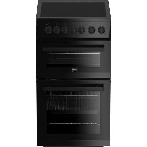 Image of EDVC503B 50cm Double Oven Electric Cooker with Ceramic Hob - Black