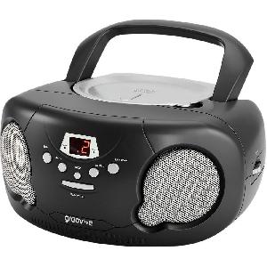 Image of GROOV-E Original Boombox GV-PS733 Portable FM/AM Boombox - Black